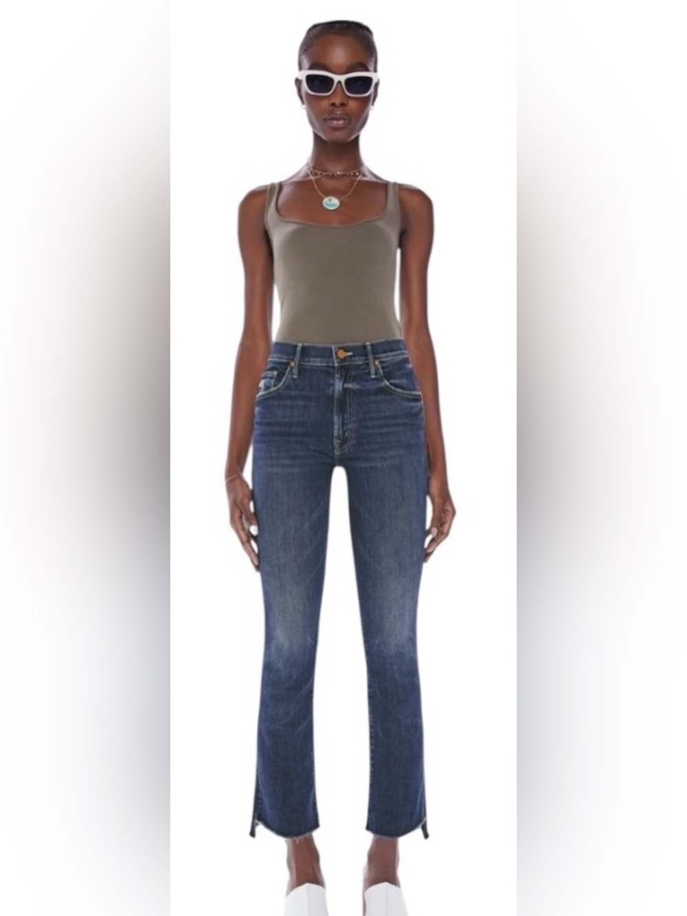 Mother The Insider Crop Step Fray- Walking on Coals - 25
